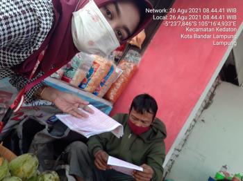 Marketing NSS Kedaton Lakukan Kanvasing Dengan Mematuhi Prokes Ditengah Pandemi Covid-19
